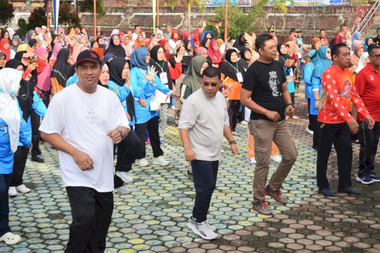 Dinkes Muratara Gelar Senam Bersama dalam Peringatan Hari Lansia Nasional